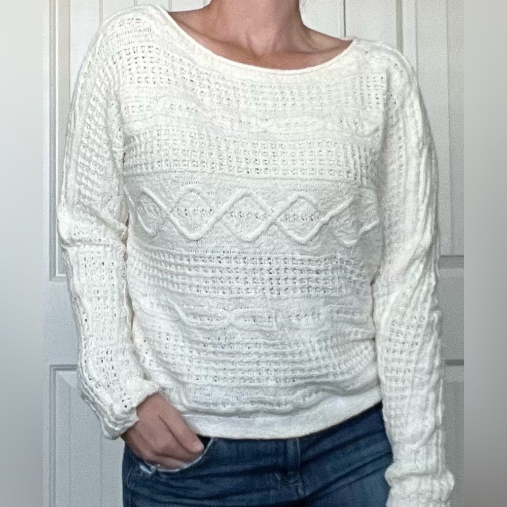 Abercrombie & Fitch - Sweater - Ivory, size small - Picture 2 of 5